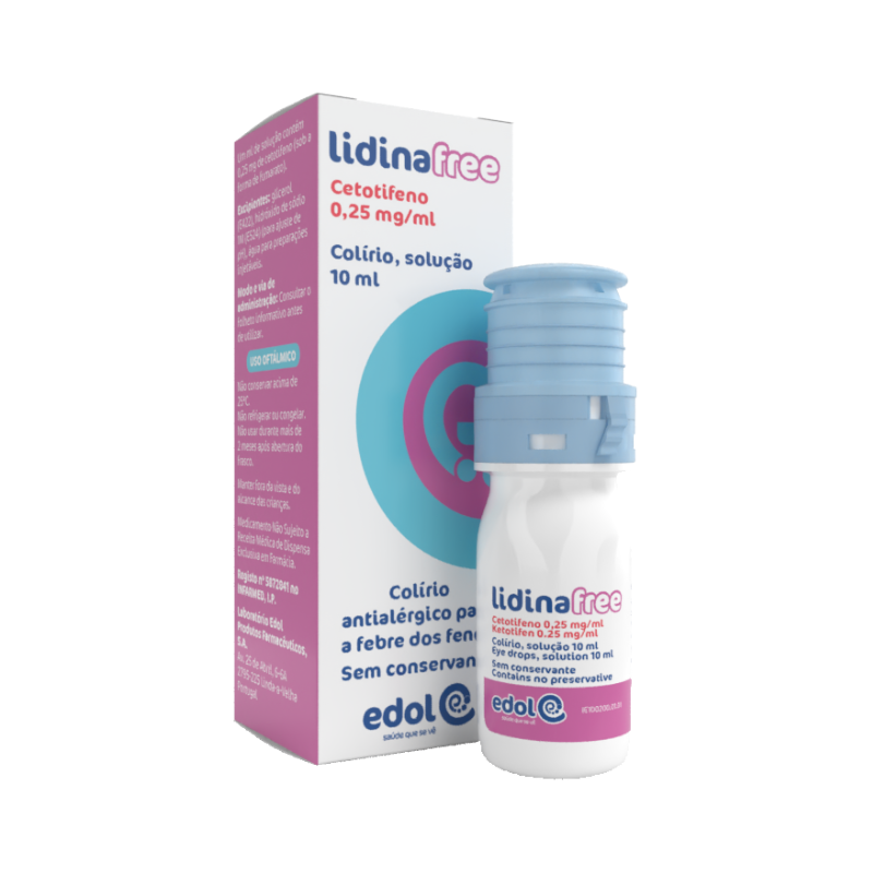 Lidinafree 0,25 mg/ml, collyre 10 ml