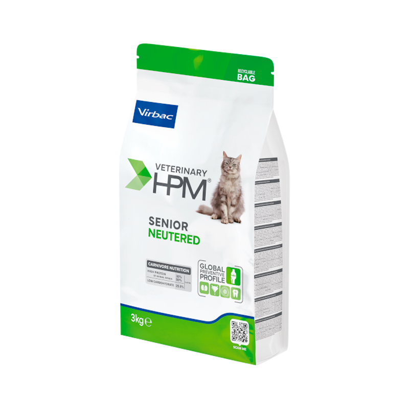 Virbac Veterinary HPM Senior Neutered Gato 3kg