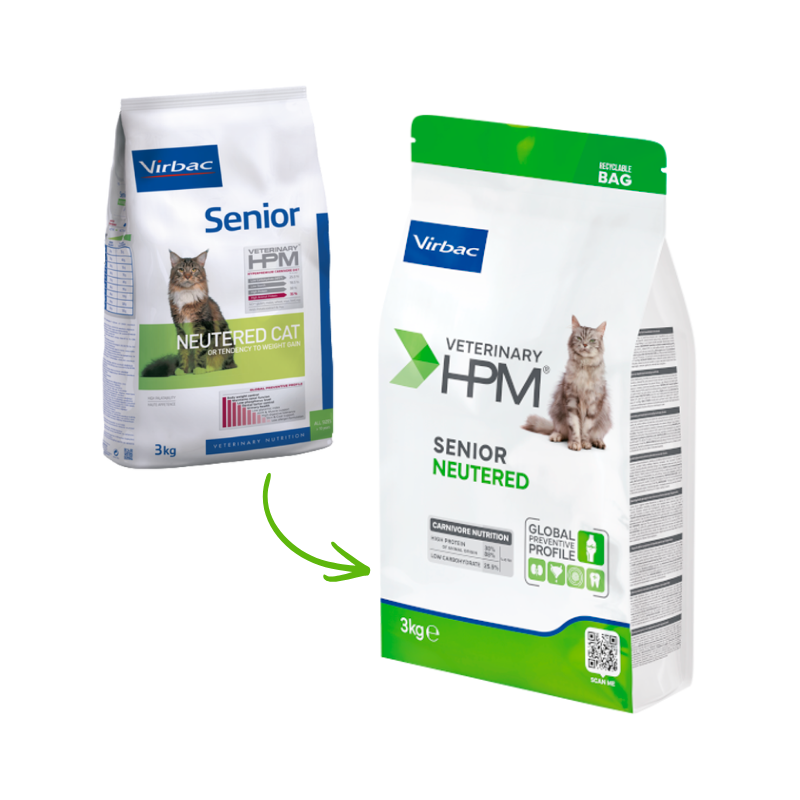 Virbac Veterinary HPM Senior Neutered Gato 3kg