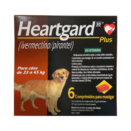 Heartgard 30 Plus (23-45kg) 6 comprimidos