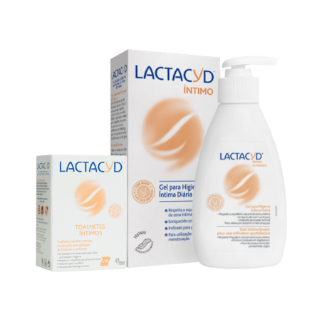 Lactacyd Íntimo Gel Higiene Diária + Toalhetes Íntimos Pack