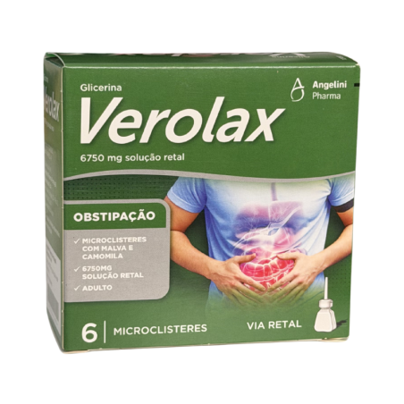 Verolax Adulto Solução Rectal 6 microclisteres