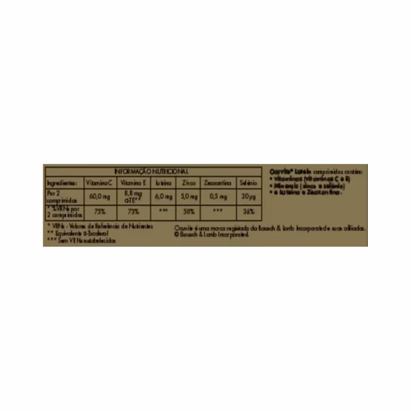 Ocuvite Lutein 60 comprimidos