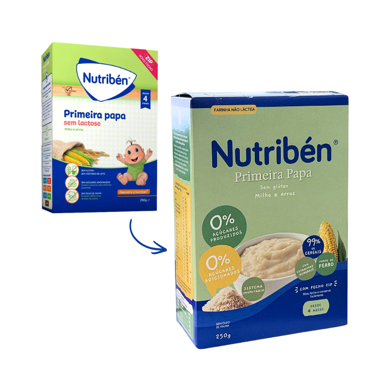 Nutribén First Porridge Non-Dairy Gluten-Free Corn and Rice 250g