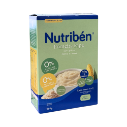 Nutribén First Gachas de maíz y arroz sin lácteos ni gluten 250 g