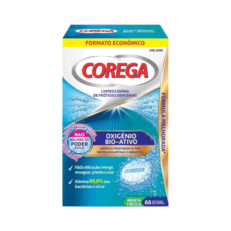 Corega Oxígeno Bioactivo 66 comprimidos limpiadores
