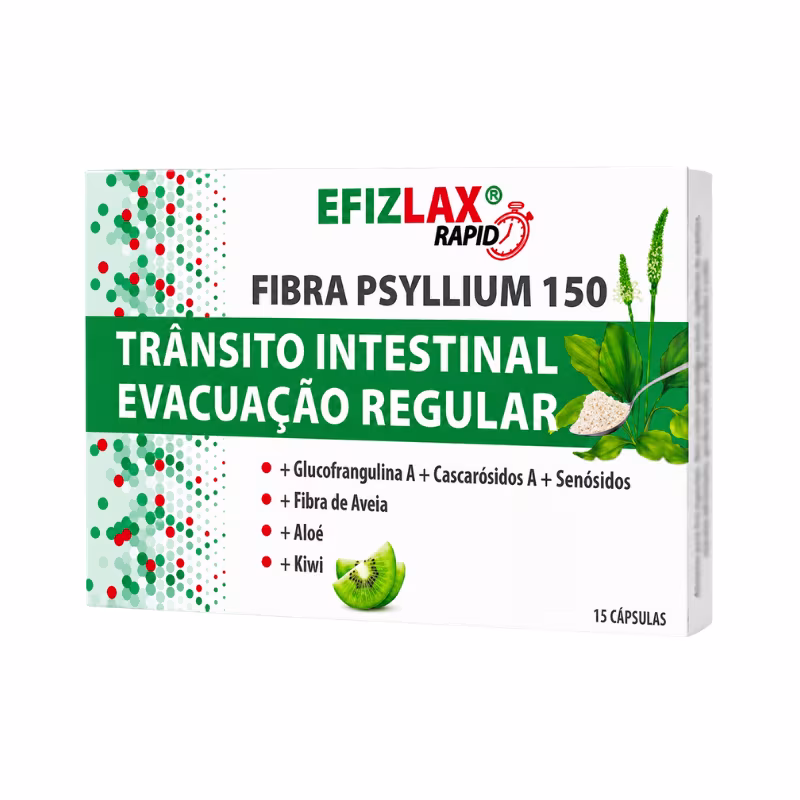 Efizlax Rapid Fibres de Psyllium 150 15 capsules