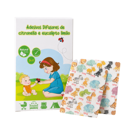 Narizinhos Parches Citronela y Eucalipto Limón 24 unidades