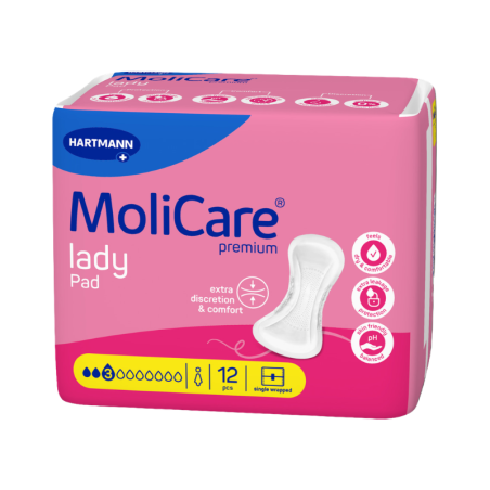 Molicare Premium Lady Protections 3 Gouttes 12 unités