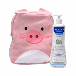 Mustela Gentle Cleansing Gel 750ml + Piggy Backpack