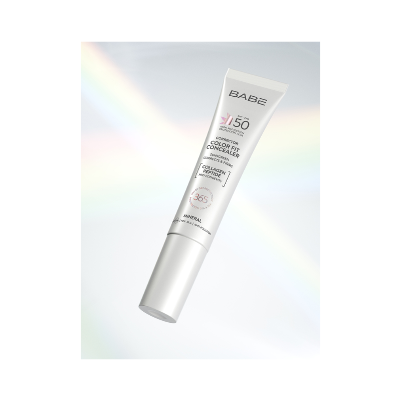 Babé Color Fit Concealer Fotoprotetor Cor FPS50 Contorno de Olhos 12ml