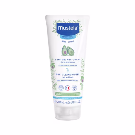Mustela 2 en 1 Gel Nettoyant Corps et Cheveux 200ml
