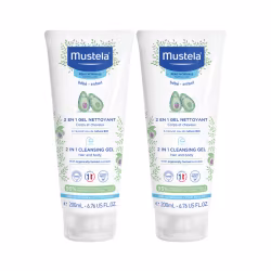Mustela 2 en 1 Gel Nettoyant Corps et Cheveux 2x200ml