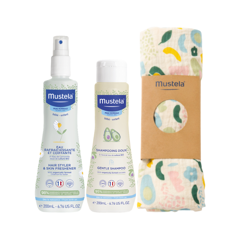 Mustela Agua Perfumada Refrescante + Champú Suave Pack
