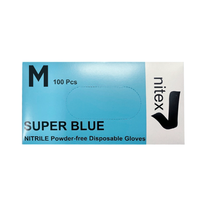 Nitex Guantes Blue Nitrilo Sin Polvo M 100 unidades