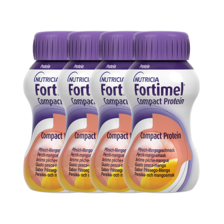 Fortimel Compact Protein Pêssego e Manga 4x125ml