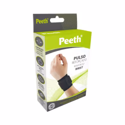Peeth Muñequera Elástica Reforzada M Negro 1 unidad