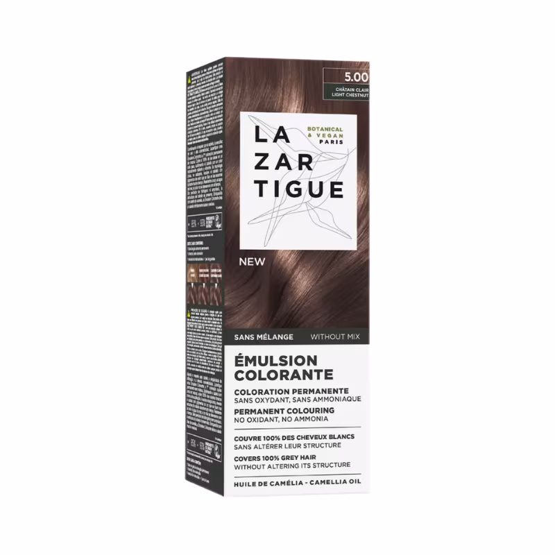 Lazartigue Emulsão Colorante 5.00 Castanho Claro 60ml