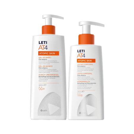 LetiAT4 Gel de Banho + Leite Corporal Pack