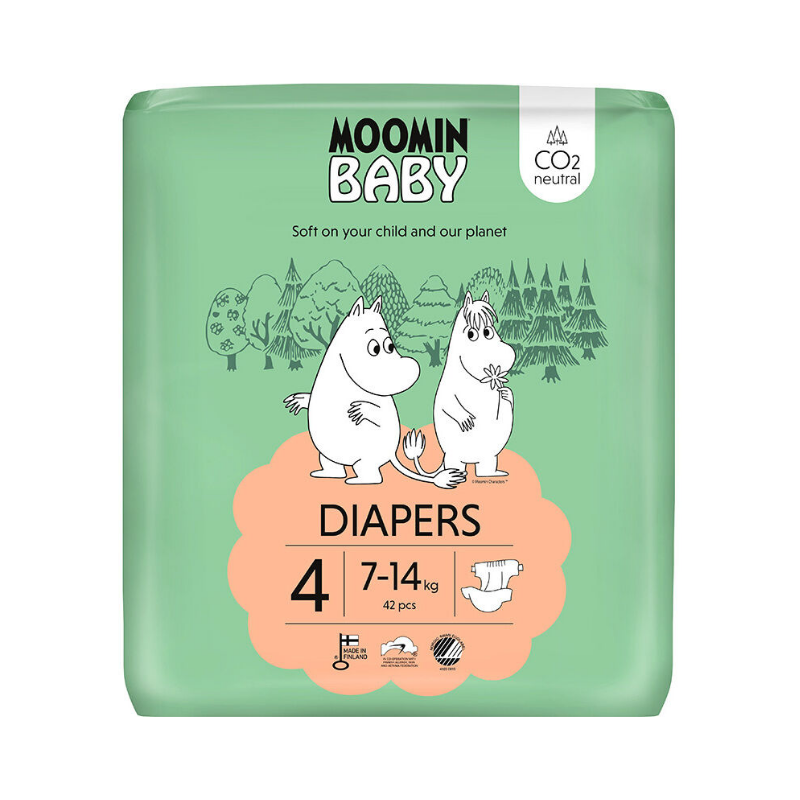 Moomin Baby T4 7-14kg 42 pañales