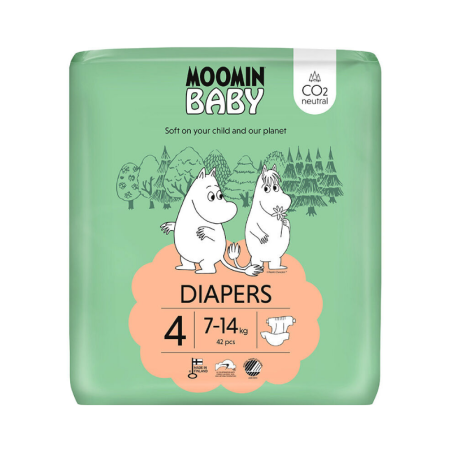 Moomin Baby T4 7-14kg 42 pañales