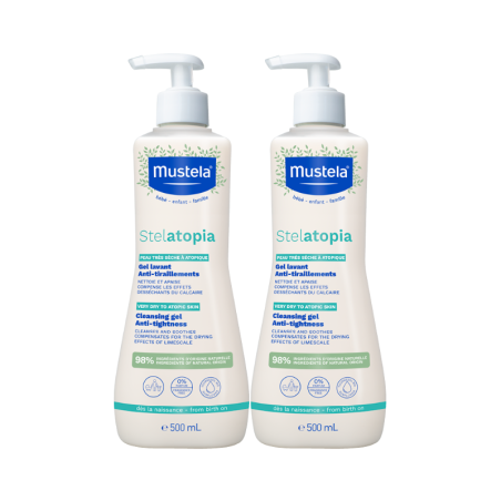 Mustela Stelatopia Cleansing Gel 2x500ml