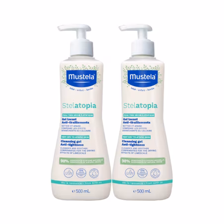 Mustela Stelatopia Gel Lavant 2x500ml