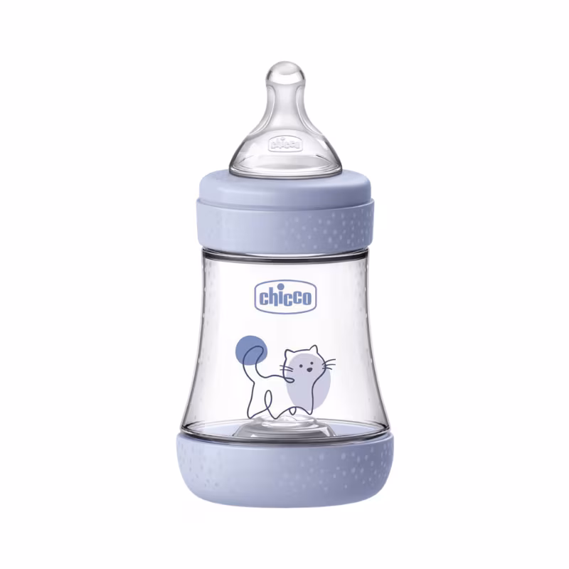 Chicco Perfect5 Biberão Fluxo Lento 0m+ 150ml Azul