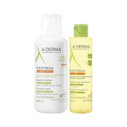 A-Derma Exomega Bálsamo Emoliente + Óleo de Duche Pack