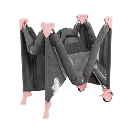 Kinderkraft Joy Travel Cot with Accessories Dark Pink