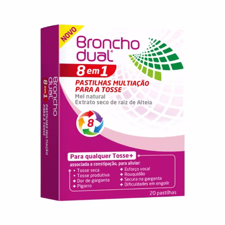 Bronchodual 8 en 1 Pastillas Multiacción Tos 20 pastillas