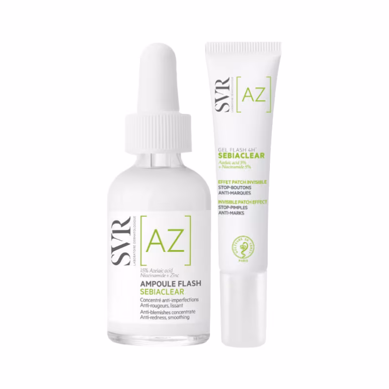 SVR Sebiaclear Ampoule AZ Serum + Gel Flash Pack