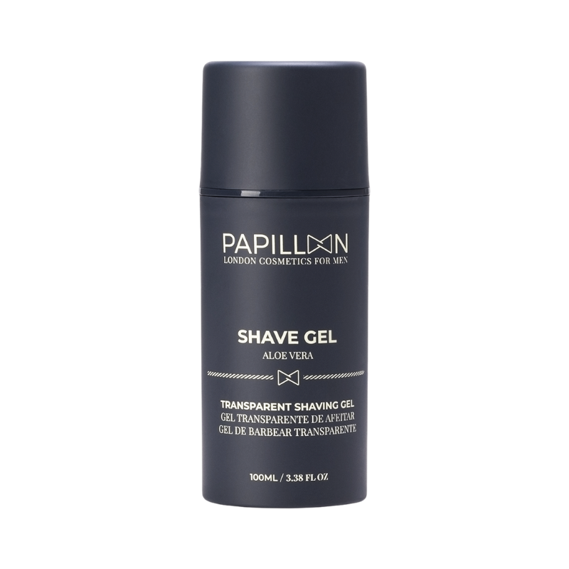 Papillon Shave Gel Aloé Vera Gel de Barbear Transparente 100ml