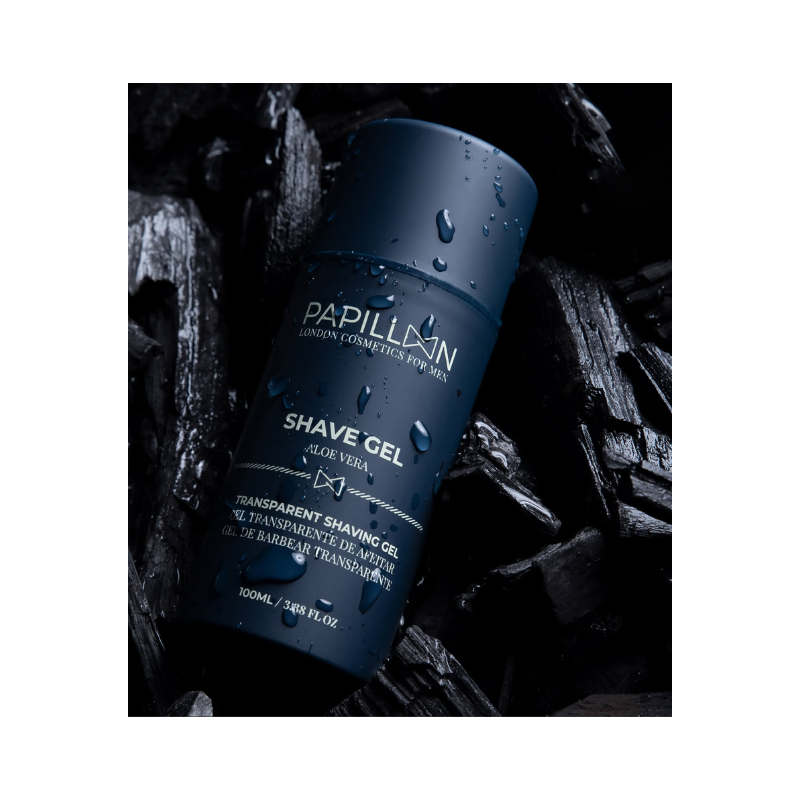 Papillon Shave Gel Aloé Vera Gel de Barbear Transparente 100ml