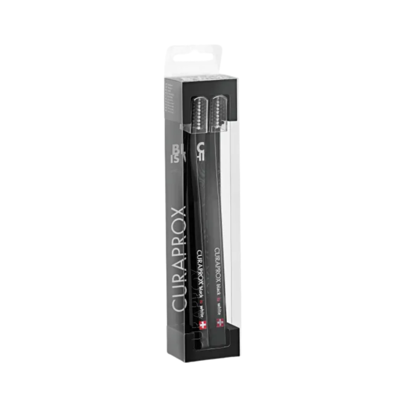 Curaprox Black Is White Escova de Dentes Preta 2 unidades