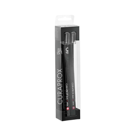 Curaprox Black Is White Escova de Dentes Preta 2 unidades