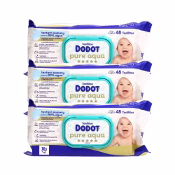 Dodot Pure Aqua Wipes Pack 3x48 units