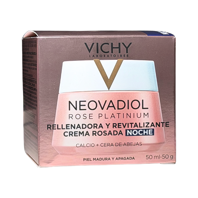 Vichy Neovadiol Rose Platinium Creme de Noite Preenchedor e Revitalizante Rosado 50ml