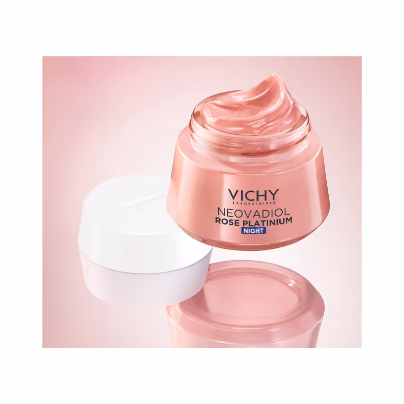 Vichy Neovadiol Rose Platinium Creme de Noite Preenchedor e Revitalizante Rosado 50ml