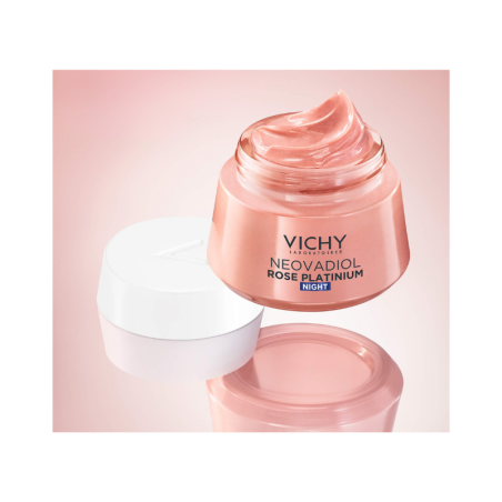 Vichy Neovadiol Rose Platinium Creme de Noite Preenchedor e Revitalizante Rosado 50ml