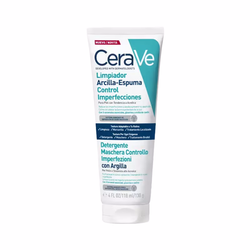 CeraVe Limpiador Arcilla-Espuma Control Imperfecciones 118ml
