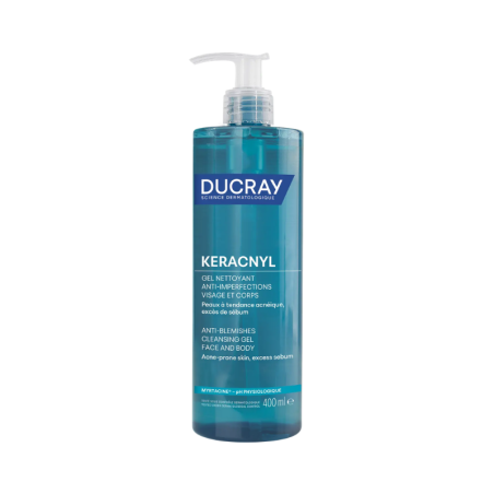 Ducray Keracnyl Gel de Limpeza Anti-Imperfeições Rosto e Corpo 400ml