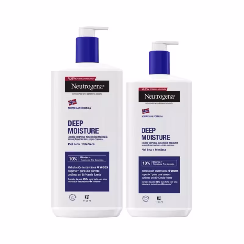 Neutrogena Hidratação Profunda Loção Absorção Imediata 750ml + 400ml