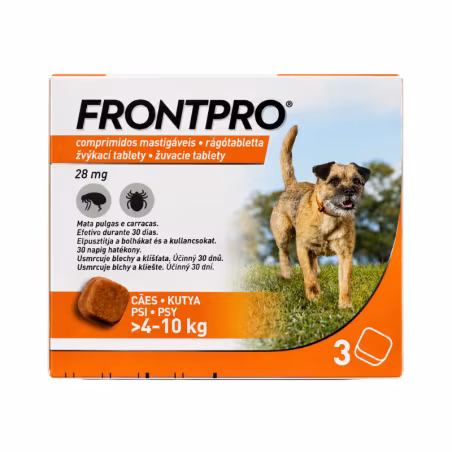 Frontpro 4-10kg 3 comprimidos mastigáveis