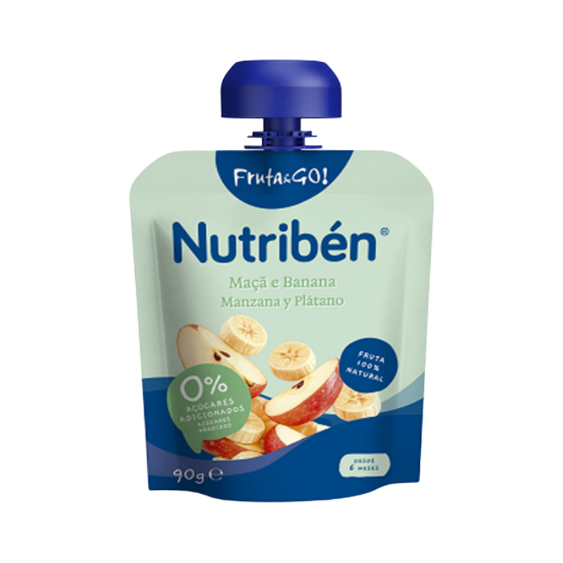 Nutribén Fruta & Go Pomme et Banane 90g