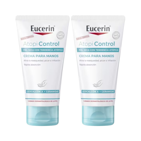 Eucerin AtopiControl Crème Mains 2x75ml