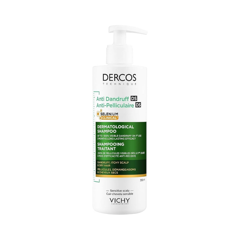 Dercos Champô Anticaspa DS Cabelo Seco 390ml