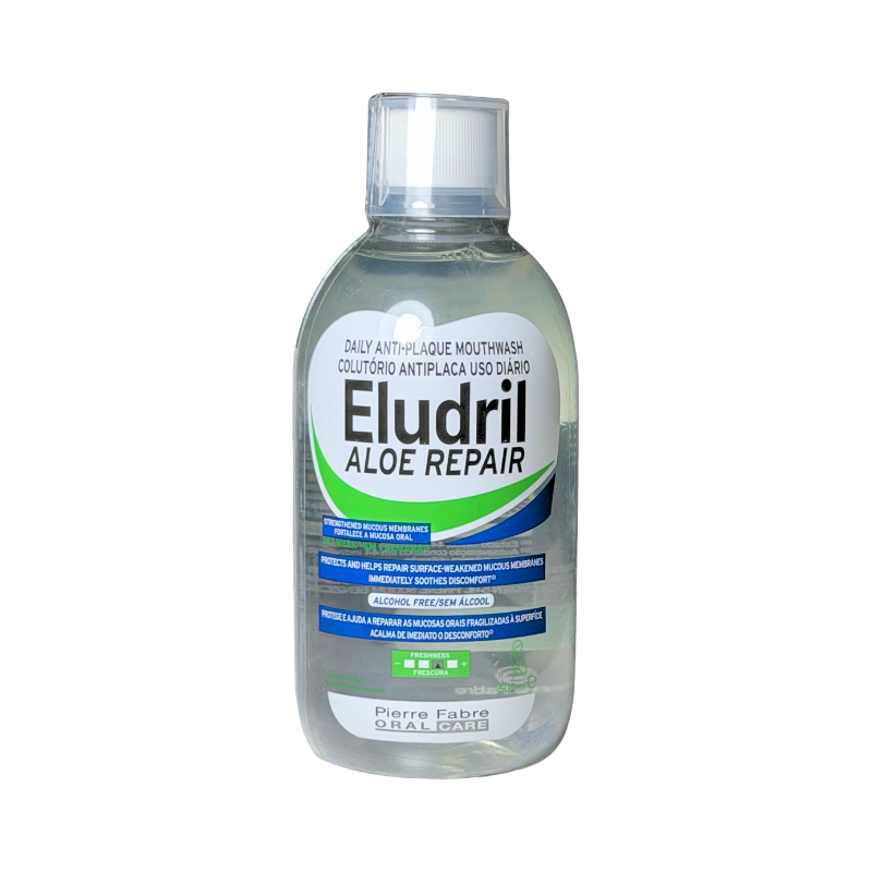 Eludril Aloe Repair Antiplaque Mouthwash 500ml