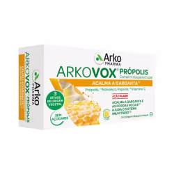 Arkovox Propóleo + Vit C Miel y Limón 24 comprimidos
