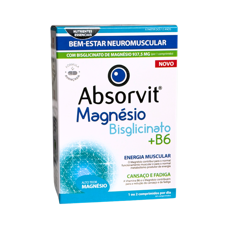 Absorvit Bisglicinato de Magnesio + B6 60 comprimidos